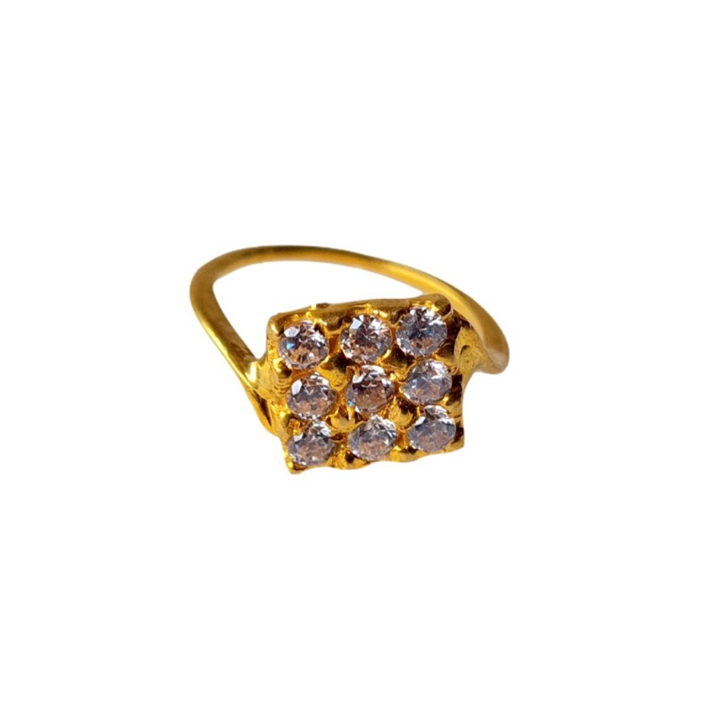 Solid 22K/18K/14K Fine Gold Certified Stamped Stones Design Kid's Ring