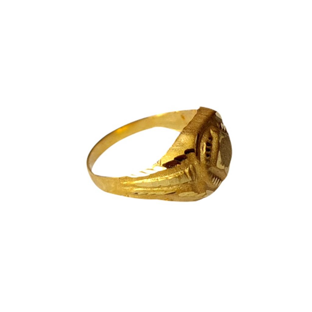 Solid 22K/18K/14K Fine Gold Certified Stamped Octagon Design Kid's Ring