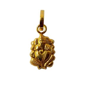Solid 22K/18K/14K Fine Gold Certified Stamped Lord Ganesha Design Pendant In 22 Carat,18 Carat and 14 Carat Fine Gold