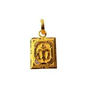 Solid 22K/18K/14K Fine Gold Certified Stamped Square Shape Design Pendant In 22 Carat,18 Carat and 14 Carat Fine Gold