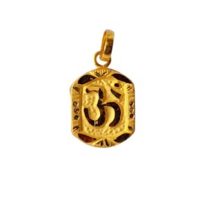 Solid 22K/18K/14K Fine Gold Certified Stamped Oval Design Pendant In 22 Carat,18 Carat and 14 Carat Fine Gold