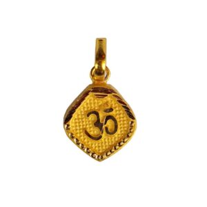 Solid 22K/18K/14K Fine Gold Certified Stamped Round Shape Design Pendant In 22 Carat,18 Carat and 14 Carat Fine Gold