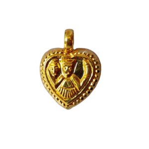 Solid 22K/18K/14K Fine Gold Certified Stamped Heart Shape Design Pendant In 22 Carat,18 Carat and 14 Carat Fine Gold