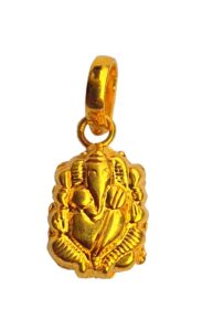 Solid 22K/18K/14K Fine Gold Certified Stamped Beautiful Ganesha Design Pendant