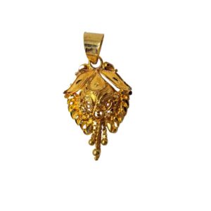 Solid 22K/18K/14K Fine Gold Certified Stamped Chain Design Pendant In 22 Carat,18 Carat and 14 Carat Fine Gold