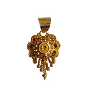 Solid 22K/18K/14K Fine Gold Certified Stamped Heart Shape Design Pendant In 22 Carat,18 Carat and 14 Carat Fine Gold