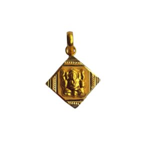 Solid 22K/18K/14K Fine Gold Certified Stamped Octagonal Design Pendant In 22 Carat,18 Carat and 14 Carat Fine Gold