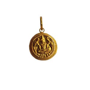 Solid 22K/18K/14K Fine Gold Certified Stamped Circle Shape Design Pendant In 22 Carat,18 Carat and 14 Carat Fine Gold
