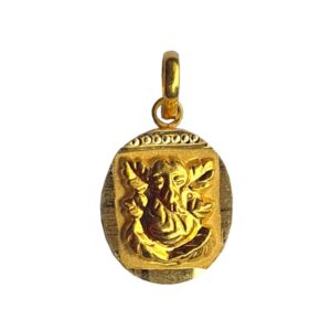 Solid 22K/18K/14K Fine Gold Certified Stamped Circle Design Pendant In 22 Carat,18 Carat and 14 Carat Fine Gold
