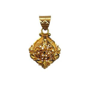 Solid 22K/18K/14K Fine Gold Certified Stamped Carving Design Pendant In 22 Carat,18 Carat and 14 Carat Fine Gold