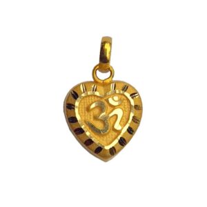 Solid 22K/18K/14K Fine Gold Certified Stamped Heart Shape Design Pendant In 22 Carat,18 Carat and 14 Carat Fine Gold