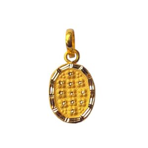 Solid 22K/18K/14K Fine Gold Certified Stamped Circle shape Design Pendant In 22 Carat,18 Carat and 14 Carat Fine Gold