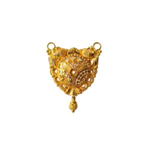 Solid 22K/18K/14K Fine Gold Certified Stamped Abstract Design Pendant In 22 Carat,18 Carat and 14 Carat Fine Gold