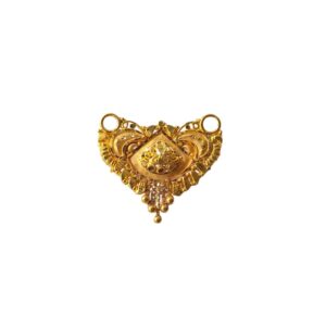 Solid 22K/18K/14K Fine Gold Certified Stamped Carved Design Pendant In 22 Carat,18 Carat and 14 Carat Fine Gold