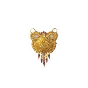 Solid 22K/18K/14K Fine Gold Certified Stamped Carved Design Pendant In 22 Carat,18 Carat and 14 Carat Fine Gold
