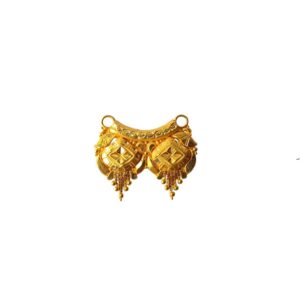 Solid 22K/18K/14K Fine Gold Certified Stamped Abstract Design Pendant In 22 Carat,18 Carat and 14 Carat Fine Gold