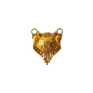 Solid 22K/18K/14K Fine Gold Certified Stamped Carved Design Pendant In 22 Carat,18 Carat and 14 Carat Fine Gold