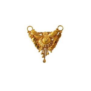 Solid 22K/18K/14K Fine Gold Certified Stamped Abstract Design Pendant In 22 Carat,18 Carat and 14 Carat Fine Gold