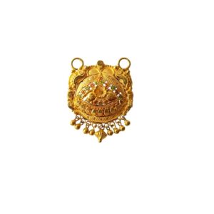 Solid 22K/18K/14K Fine Gold Certified Stamped Carved Design Pendant In 22 Carat,18 Carat and 14 Carat Fine Gold