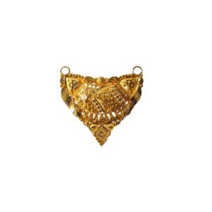 Solid 22K/18K/14K Fine Gold Certified Stamped Abstract Design Pendant In 22 Carat,18 Carat and 14 Carat Fine Gold