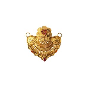 Solid 22K/18K/14K Fine Gold Certified Stamped Carved Design Pendant In 22 Carat,18 Carat and 14 Carat Fine Gold