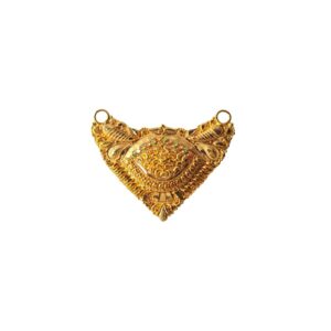 Solid 22K/18K/14K Fine Gold Certified Stamped Carved Design Pendant In 22 Carat,18 Carat and 14 Carat Fine Gold