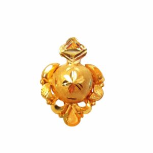 Solid 22K/18K/14K Fine Gold Certified Stamped Heart Dorla Design Pendant