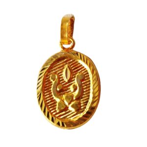 Solid 22K/18K/14K Fine Gold Certified Stamped Stunning Abstract Design Pendant In 22 Carat,18 Carat and 14 Carat Fine Gold