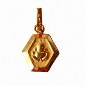 Solid 22K/18K/14K Fine Gold Certified Stamped Ganesha God Design Pendant In 22 Carat,18 Carat and 14 Carat Fine Gold