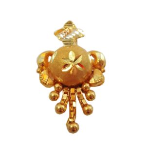 Solid 22K/18K/14K Fine Gold Certified Stamped Latest Carved Design Pendant In 22 Carat,18 Carat and 14 Carat Fine Gold