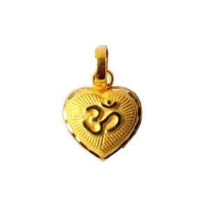 Solid 22K/18K/14K Fine Gold Certified Stamped Heart Shape Design Pendant In 22 Carat,18 Carat and 14 Carat Fine Gold