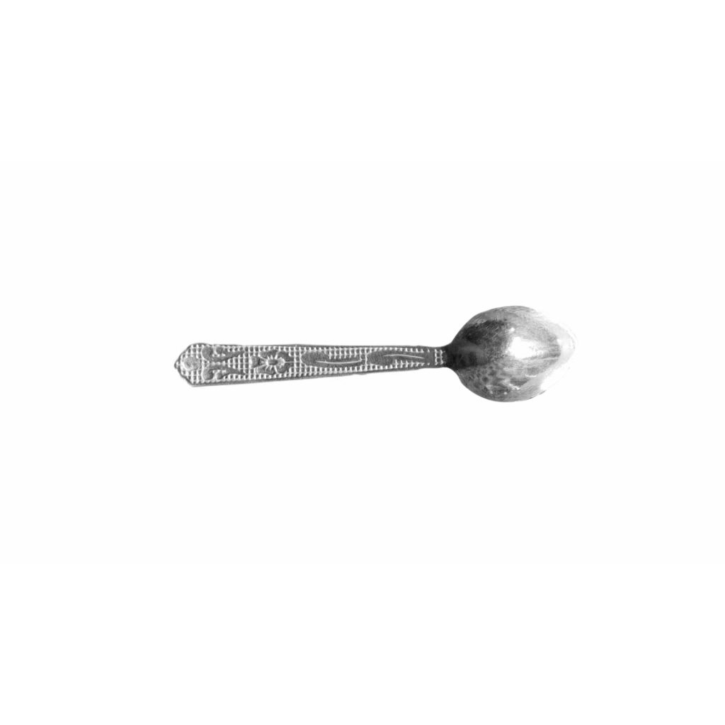 New Indian Solid Pure 925 Fine Silver Gorgeous Design Handmade Spoon