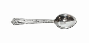 New Indian Solid Pure 925 Fine Silver Divine Design Handmade Spoon