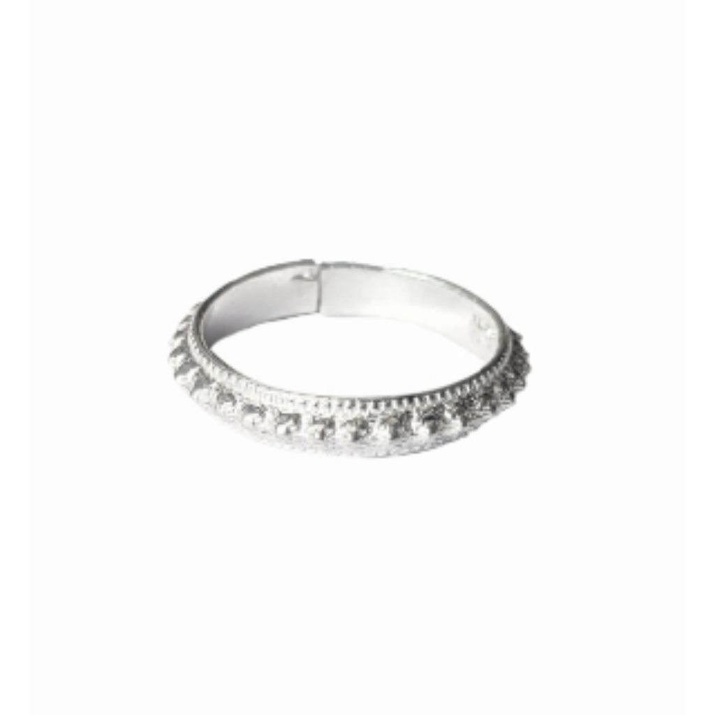 Solid 925 Sterling Silver Single Layer Design Toe Ring Pair For Women