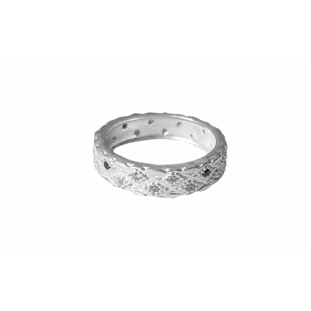 Solid Pure 925 Sterling Fine Silver Beautiful Design Men's Ring Size-5.75