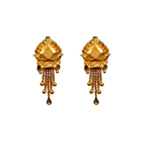 Solid 22K/18K/14K Fine Gold Certified Stamped Multiple Chains Design Earring