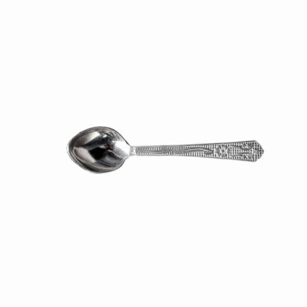 New Indian Solid Pure 925 Fine Silver Beauteous Design Handmade Spoon