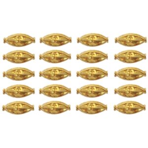 Solid 22K/18K Yellow Fine Gold 3 MM 28 Pieces Spacer Beads
