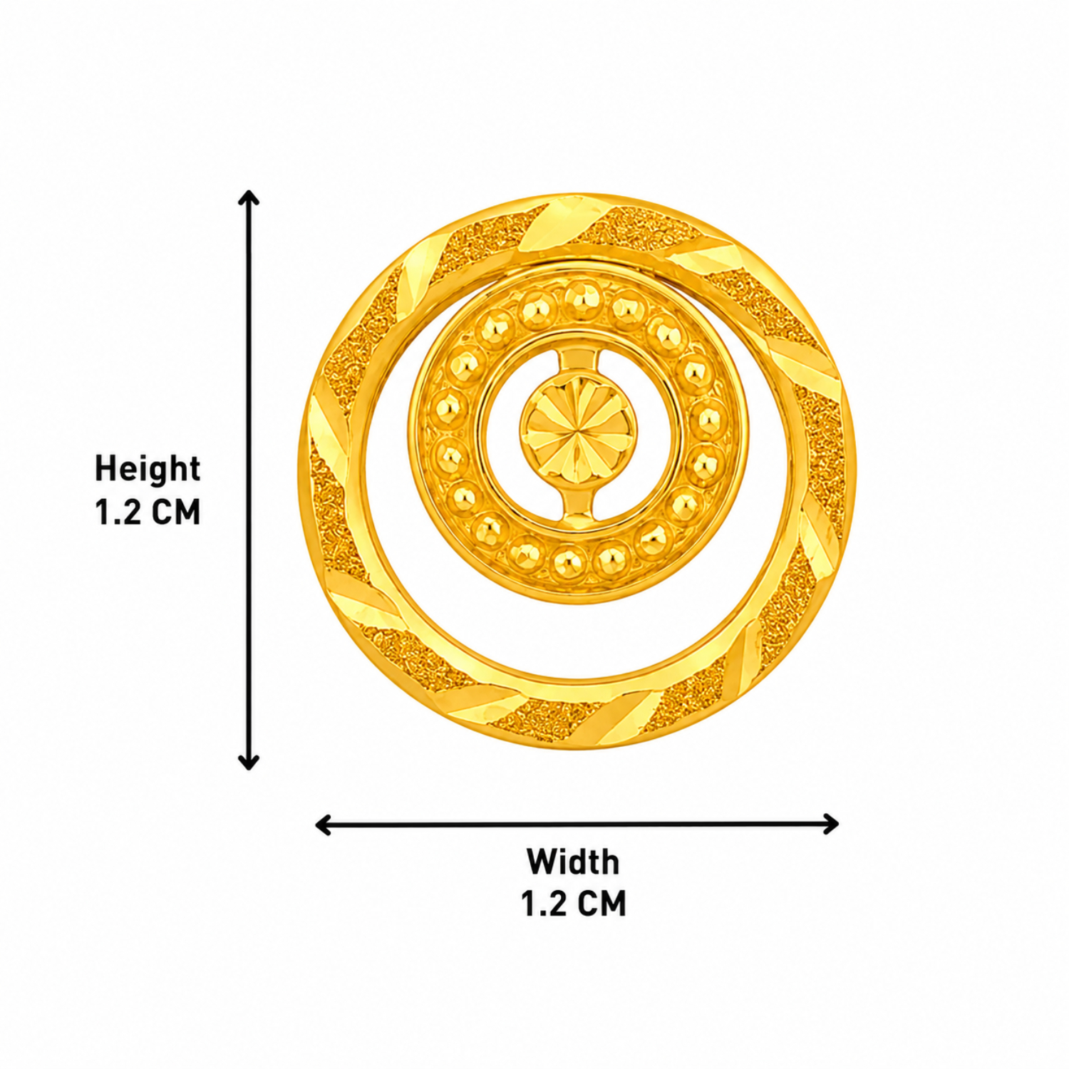 BIS Certified Real 22K Yellow Fine Gold Handmade Elegant Earrings For Women - Image 4