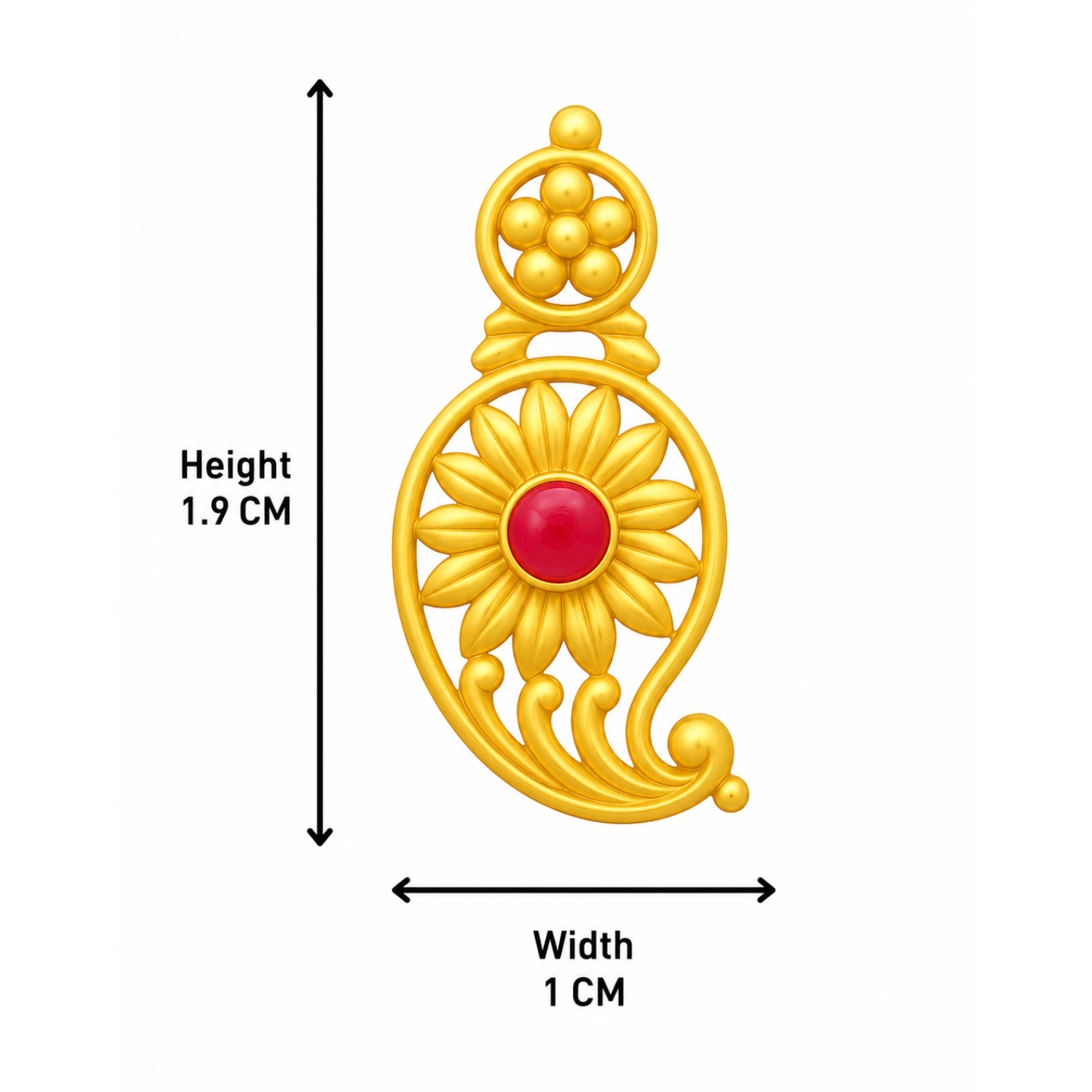 BIS Certified Real 22K Yellow Fine Gold Elegant Earrings For Women - Image 4