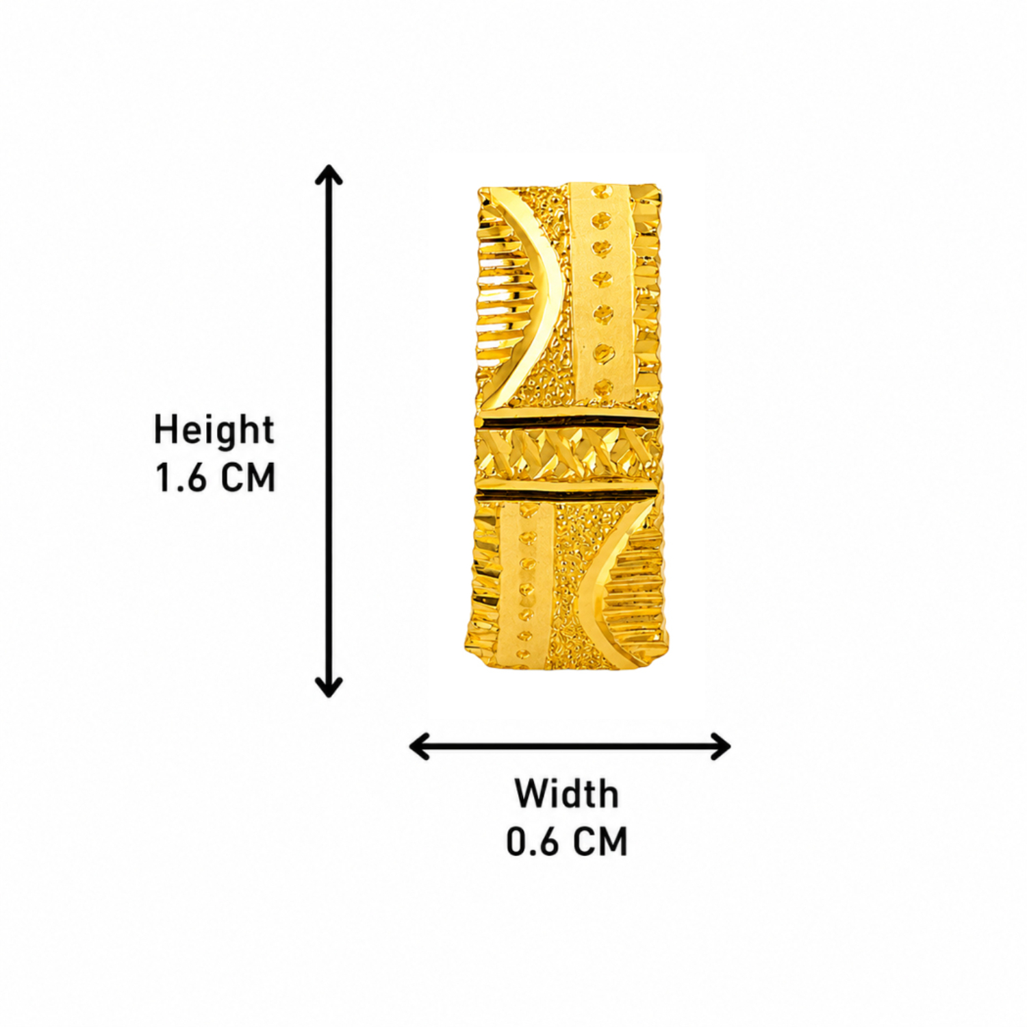 BIS Certified Real 22K Yellow Fine Gold Earrings For Women - Image 4