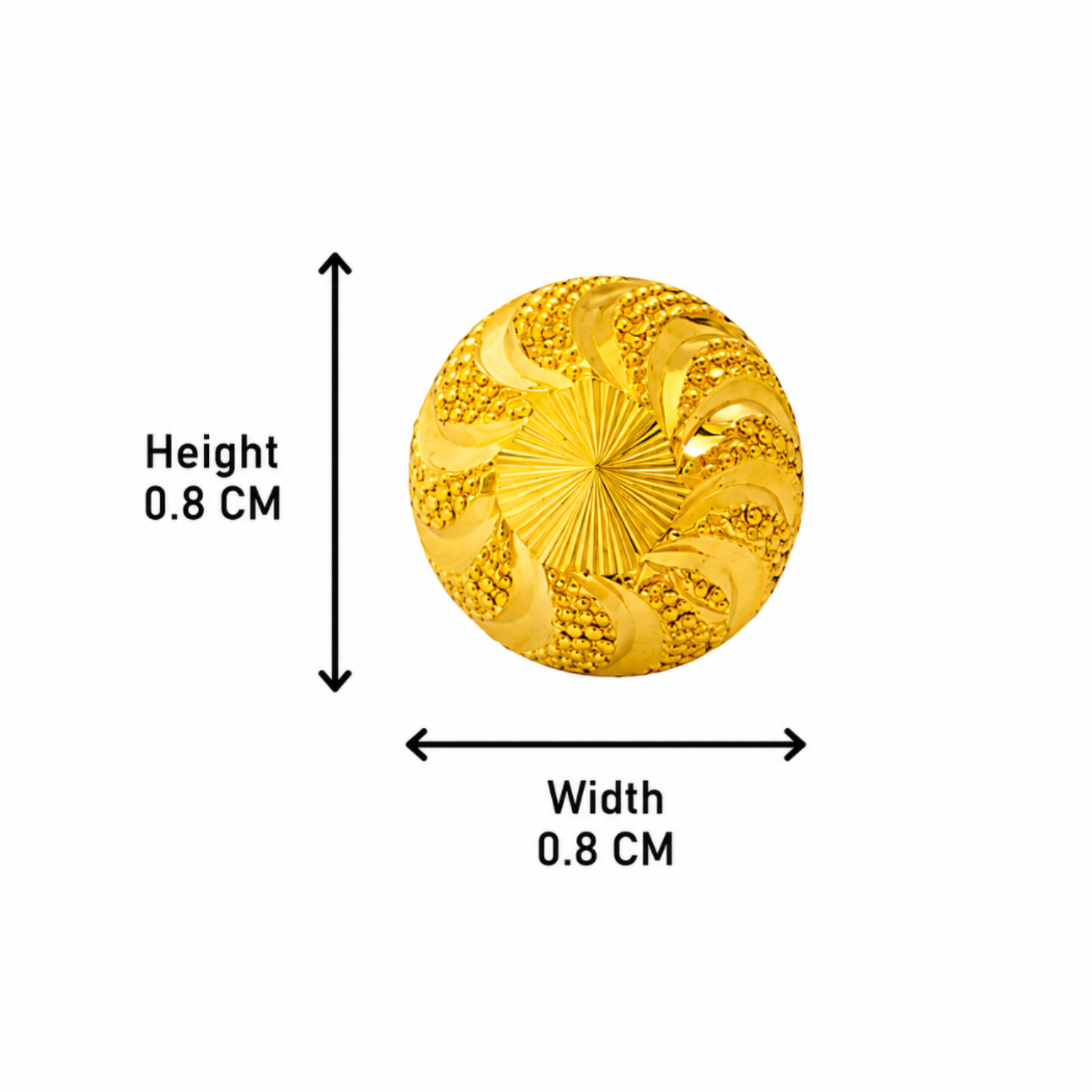 BIS Certified Real 22K Yellow Fine Gold Handmade Classy Earrings For Women - Image 4