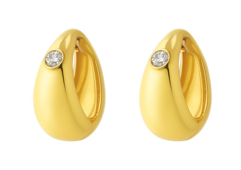 BIS Certified Real 22K Yellow Fine Gold Hoop Earrings For Women