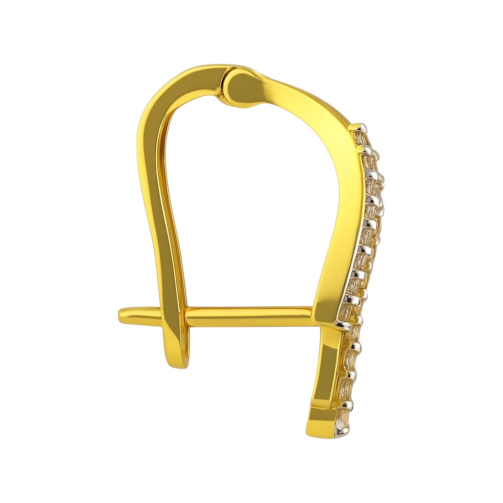 BIS Certified Real 22K Yellow Fine Gold Hoop Earrings For Women - Image 3