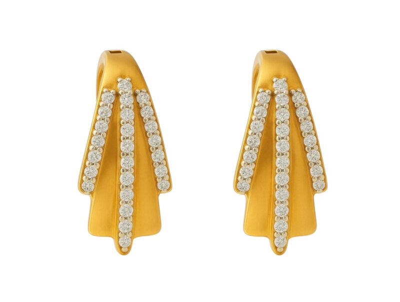BIS Certified Real 22K Yellow Fine Gold Hoop Earrings For Women