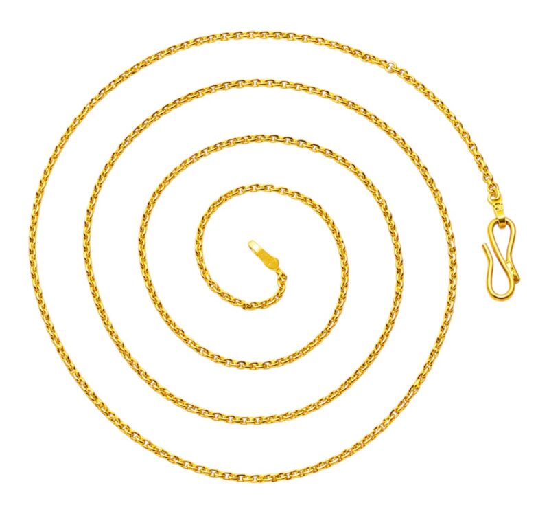 BIS Certified Real 22K Yellow Fine Gold Elegant Chain For Women