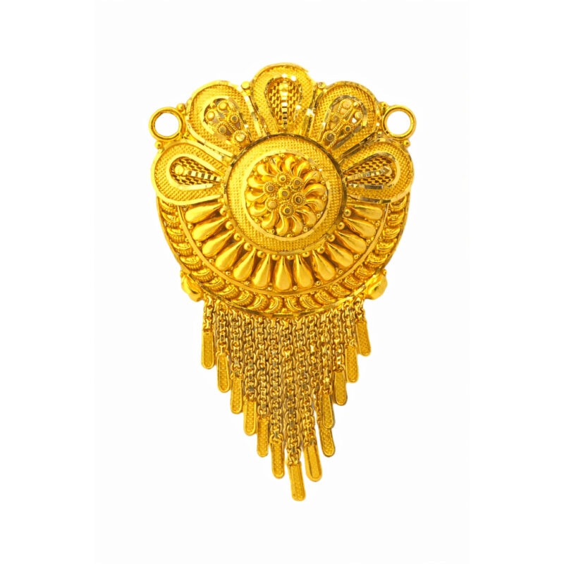 BIS Certified Real 22K Yellow Fine Gold Mangalsutra Pendant For Women