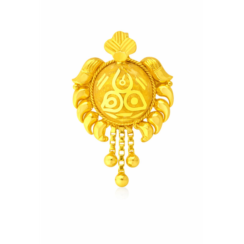 BIS Certified Real 22K Yellow Fine Gold Mangalsutra Pendant For Women