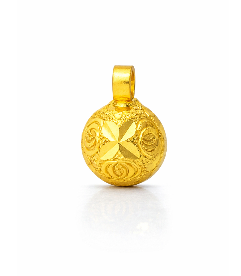 BIS Certified Real 22K Yellow Fine Gold Mangalsutra Pendant For Women