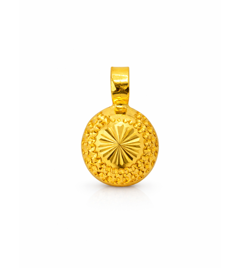 BIS Certified Real 22K Yellow Fine Gold Mangalsutra Pendant For Women